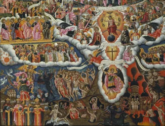 Das Lied an die Jungfrau, In Thee Rejoiceth... (Ei-Tempera & Goldblatt auf Tafel) (Detail)